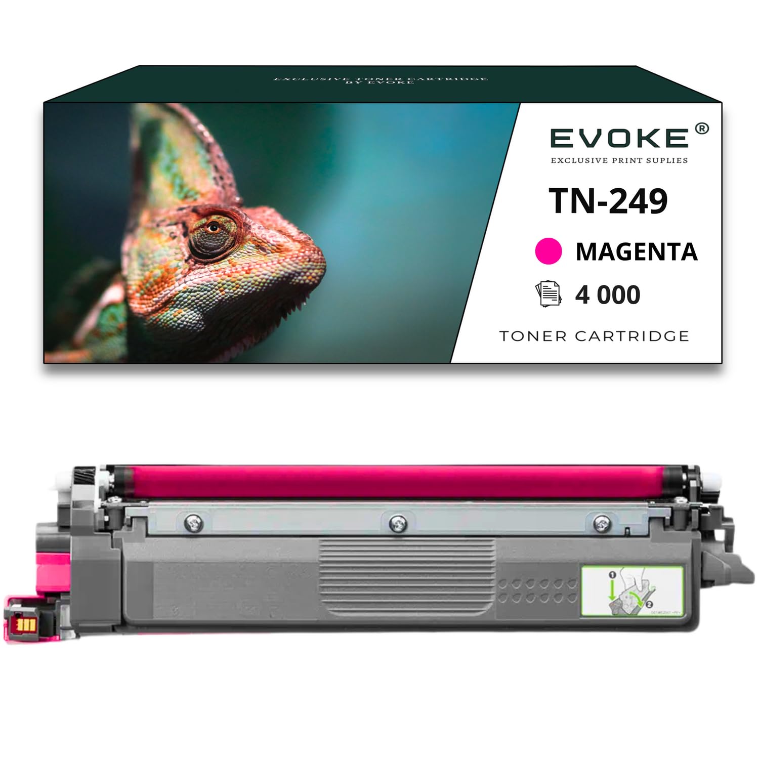EVOKE TN249 TN-249 Toner Kompatybilny z Brother HL L8230CDW L8240CDW MFC L8340CDW L8390CDW (Zestaw CMYK) 16500 Stron