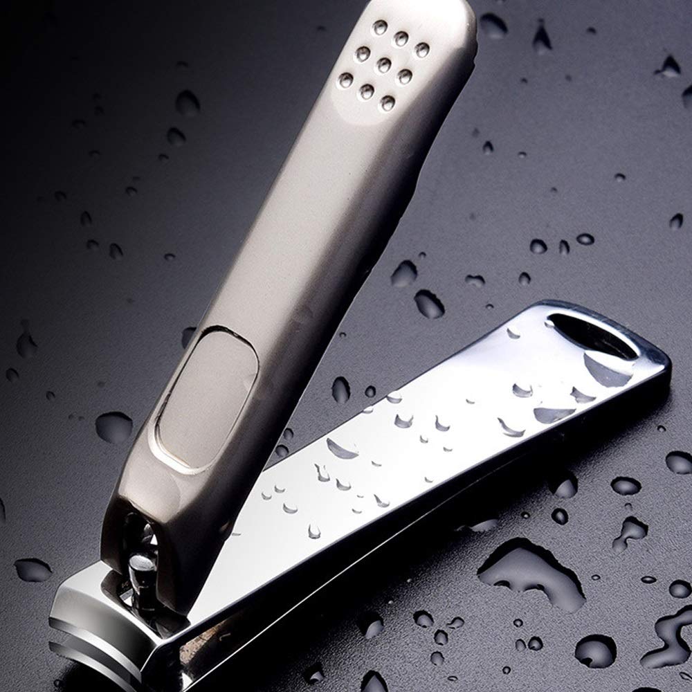XIANGFAZJD Cortauñas Clippers de uñas para Adultos/Acero Inoxidable Clippers de uñas Negras de Acero Inoxidable de Acero Inoxidable de Acero Inoxidable Tijeras de Tijeras de Tijeras