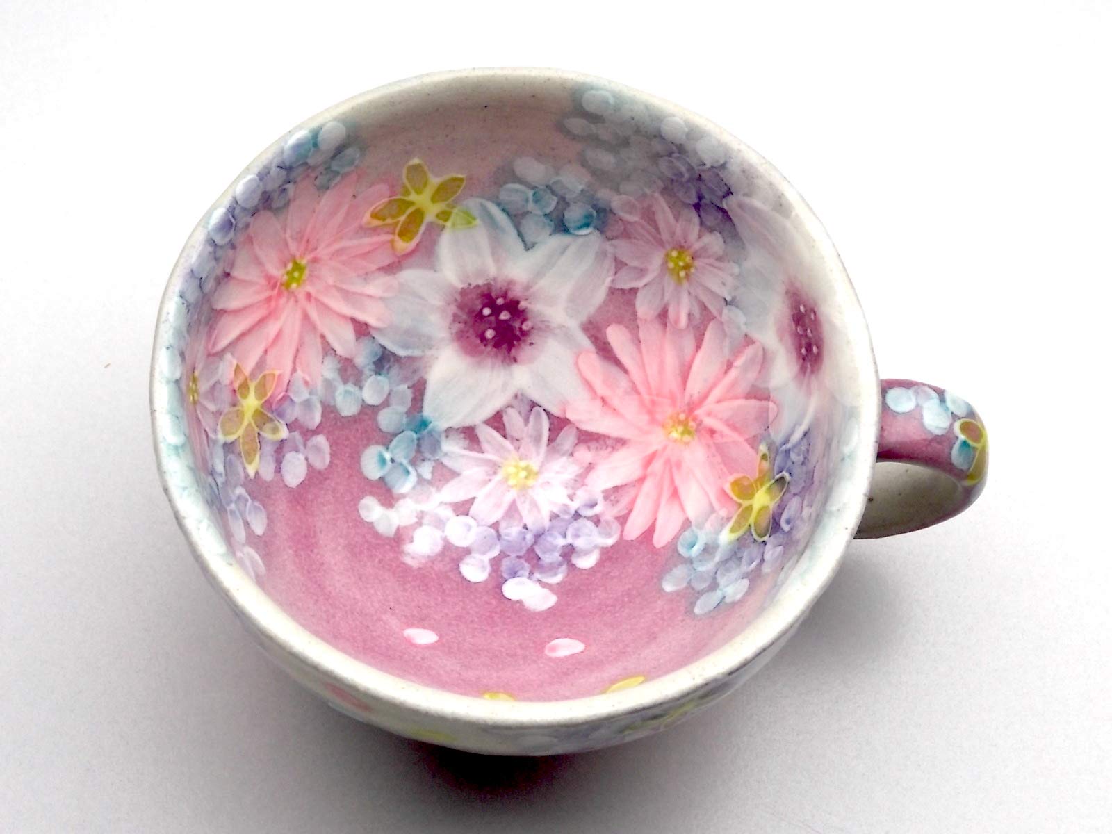 Amazon.co.jp: 工房ゆずりは 色彩花 コーヒー碗皿 コーヒーカップ