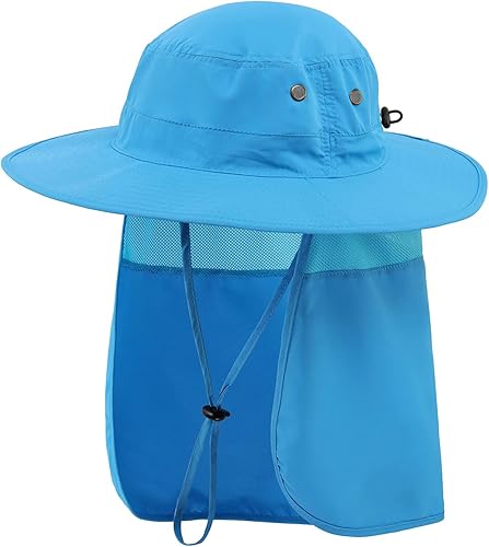 Miniatura 25 de Home Prefer Sombrero para sol para el aire libre con protección UV, secado rápido, unisex con solapa para proteger el cuello