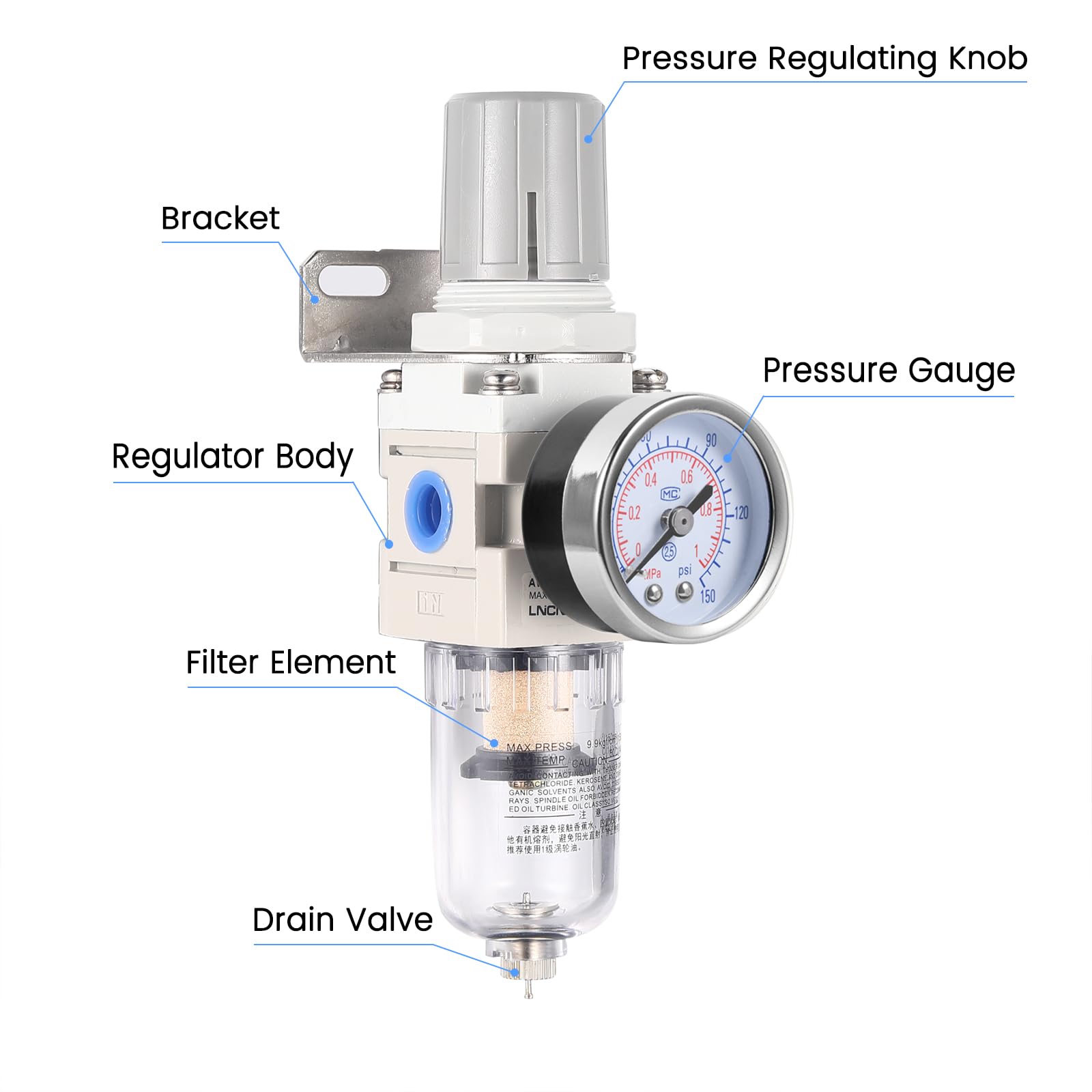 Compressed Air Filter Regulator - Water Separator -2