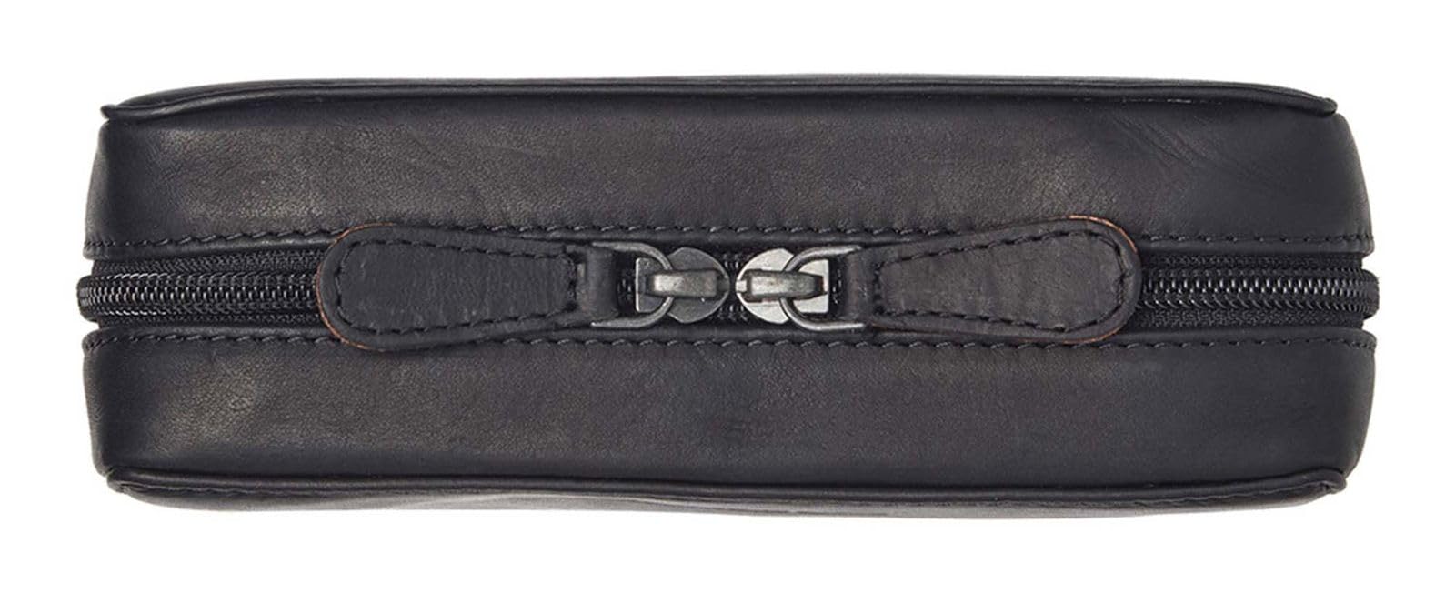 The Chesterfield Brand Skórzana kosmetyczka Ardan Tech-Organizer Black Black