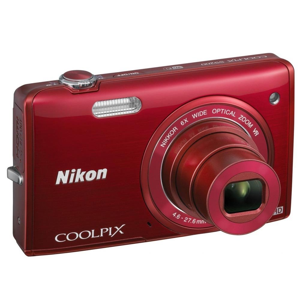 Nikon COOLPIX S3500 Compact Digital Camera - Red (20.1MP, 7x