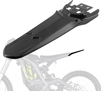 Back Extended Longer Rear Fender FIt,Dirt Bike Mudguard Tail Fender Guard Protectorfor Sur-Ron Light Bee(Black)