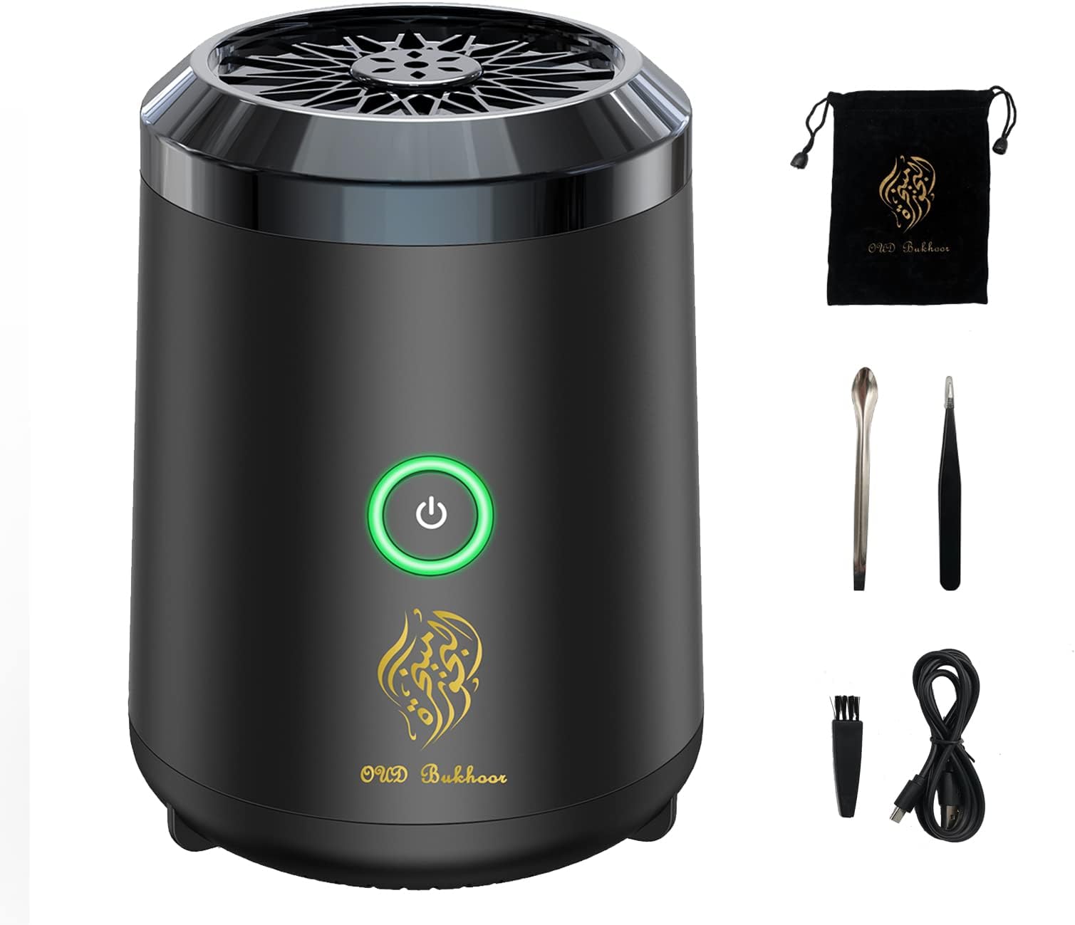 Portable Mini Incense Burner Bakhoor Rechargeable USB Aroma Diffuser Electric Arabic Incense Holder Muslim Home Decoration