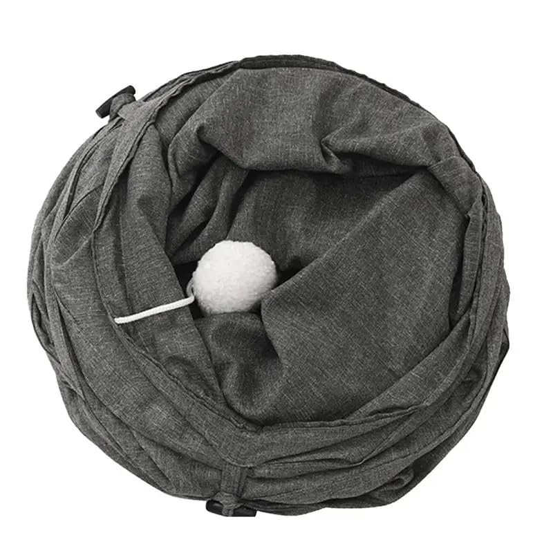 Tunnel Pliable pour Animaux De Compagnie pour Chats D'intérieur Jouets Interactifs Chaton Résistant Aux Rayures Cachette Maison D'entraînement Tube De Jeu Baril De Forage