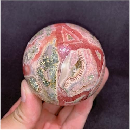 Miniatura 3 de WGPHD Health  Household 1 pieza de cristales naturales de rodocrosita esfera de cuarzo esfera de cristal de piedra curativa de energía accesorios de