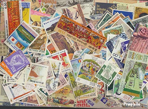 Prophila Collection Ceylon 400 Diversi Francobolli Ceylon/Sri Lanka (Francobolli per i Collezionisti)