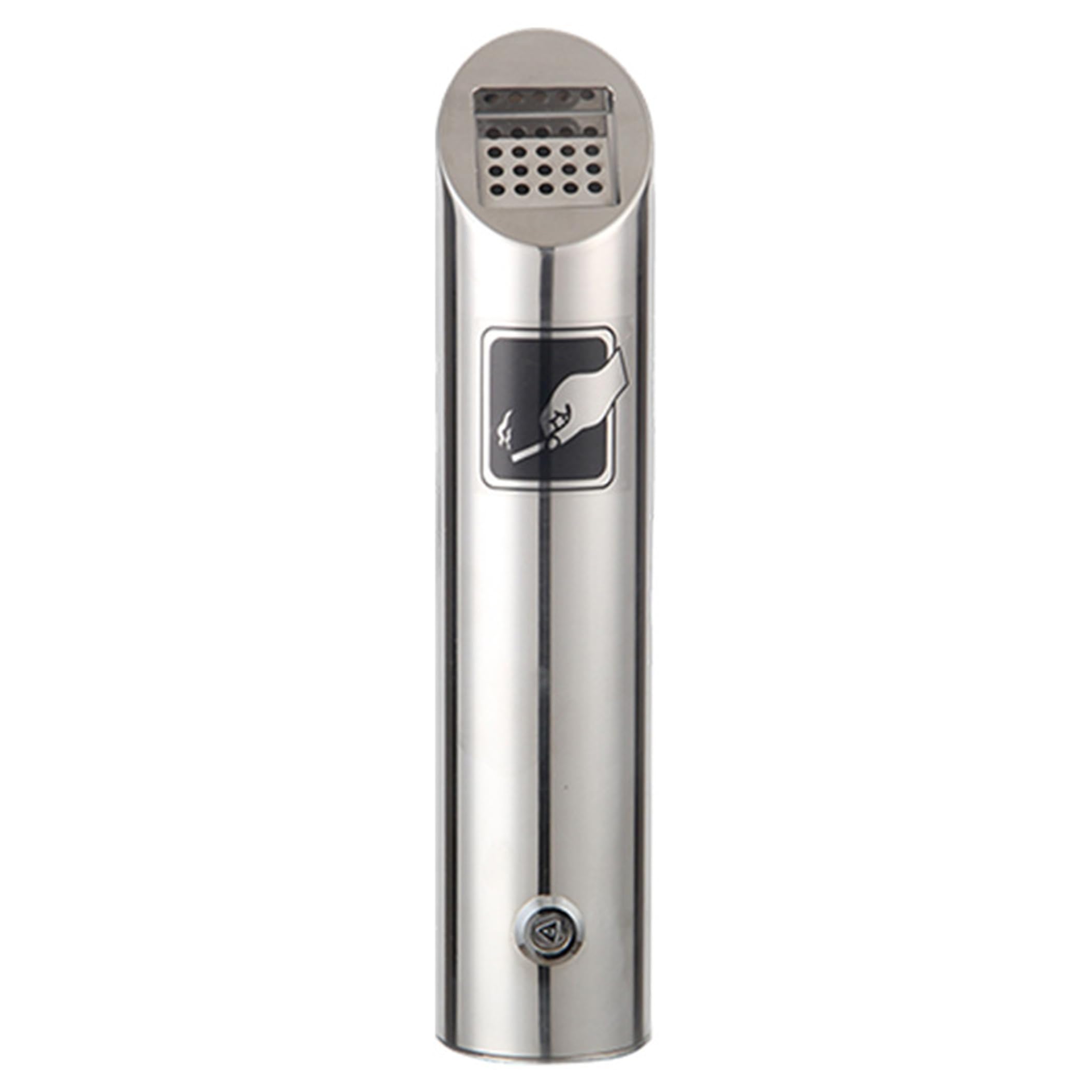Ginwrek Cigarette Disposal Outdoor, Outdoor Ashtray, Stainless Steel Cigarette Butt Disposal Bin, Lockable Rain-Resistant for Indoor & Public Spaces