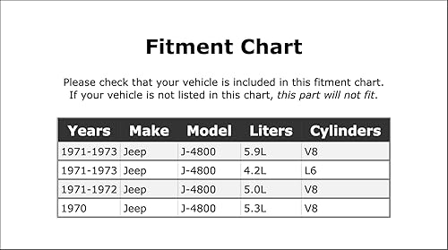 Miniatura 2 de Fuel Filter Compatible With Jeep J-4800 1970 1971 1972 1973 PC-1061442