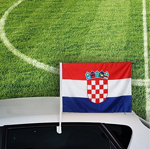 Preisvergleich Produktbild Autofahne Autoflagge Kroatien 30 x 45 cm