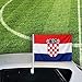 Produktbild Autofahne Autoflagge Kroatien 30 x 45 cm