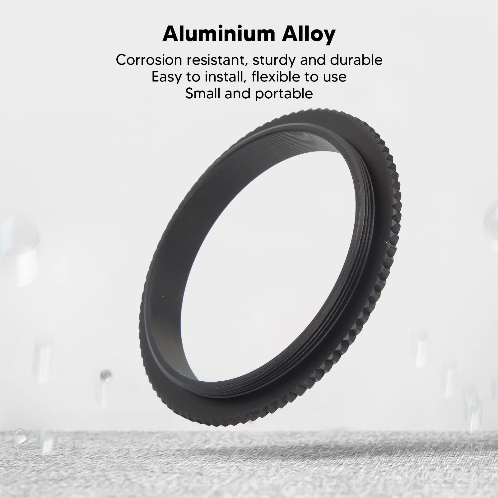 Anello Adattatore da M48 a M48, Anello Adattatore per Telescopio Astronomico in Lega di Alluminio 0,75 Mm Filettatura Esterna Anello Adattatore da Maschio a Maschio da M48 a M48, per Accessoreis Teles