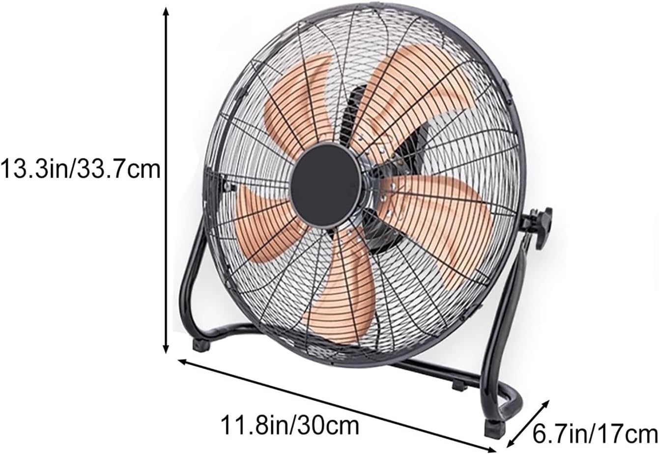 Wytrzymały wentylator podłogowy, 50 cm regulowane nachylenie dla wydajnego chłodzenia, idealny do domu, garażu, warsztatu wentylacji, wydajna cyrkulacja powietrza