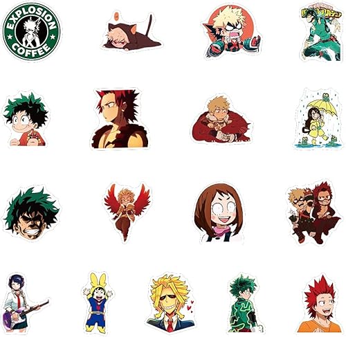 Miniatura 4 de 50 calcomanías de grafiti de anime japonés My Hero Academia Anime Graffiti Skateboard, Guitarra Maleta, Congelador, Motocicleta, PVC, Clásicos,