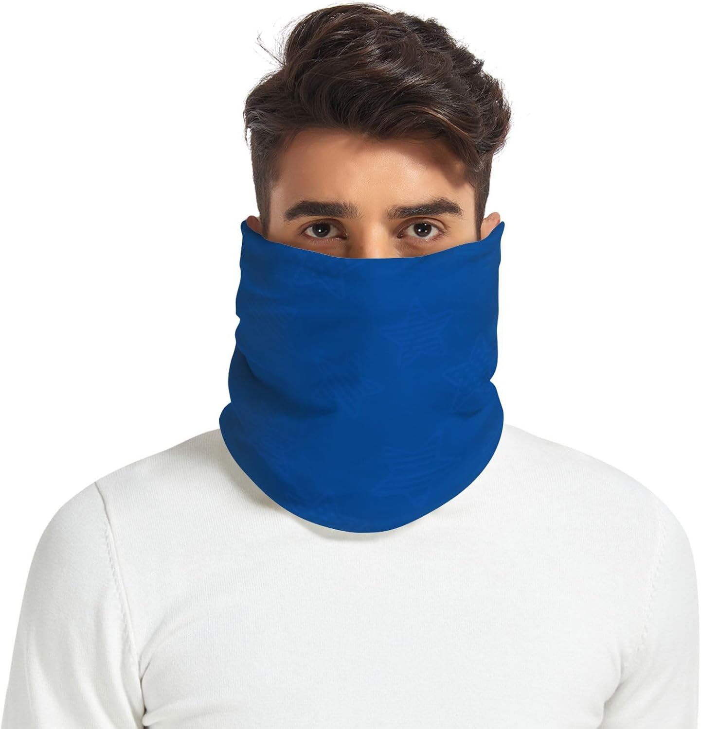 Different Stars Baby Blue Winter Neck Gaiters for Cold Weather Winter Fleece Neck Warmer Face Soft Thick for Men & Women