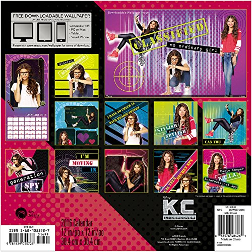 KC Undercover Wall Calendar (2016)