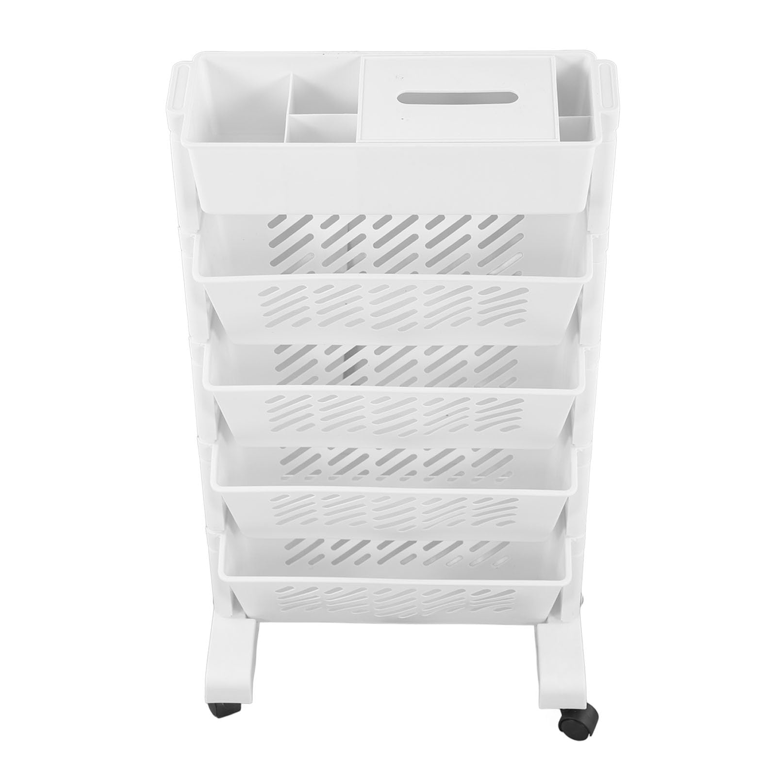 Zerodis Utility Cart, Mobiler Plastikspeicher Organizer mit Rädern Abnehmbar (5 Schichten)