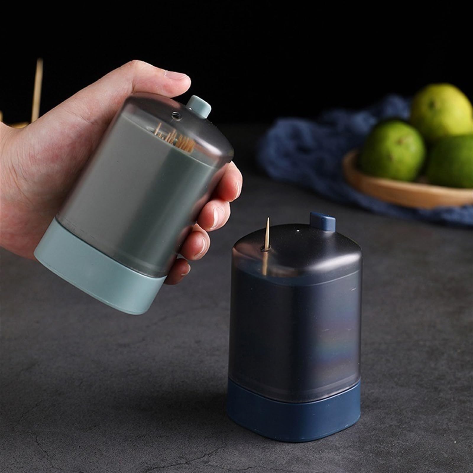 Boîte à Cure-dents En Plastique En Forme De Dinosaure, Push-to-pop