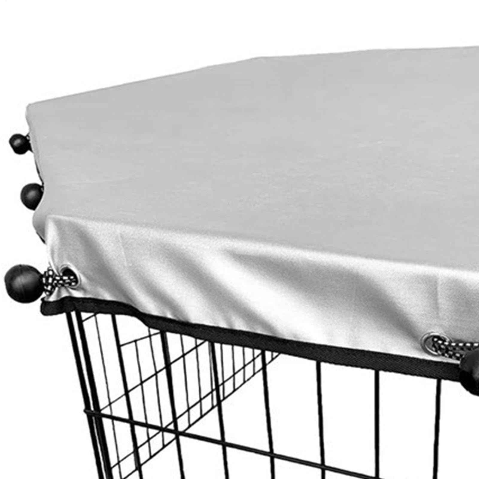 Cubierta de Malla para corralito para Perros, Jaula de Correr con Cierre Seguro, Cubierta Plegable para protección Solar, Cubierta de Corral para Cachorros, Adecuada para Seguridad al Aire