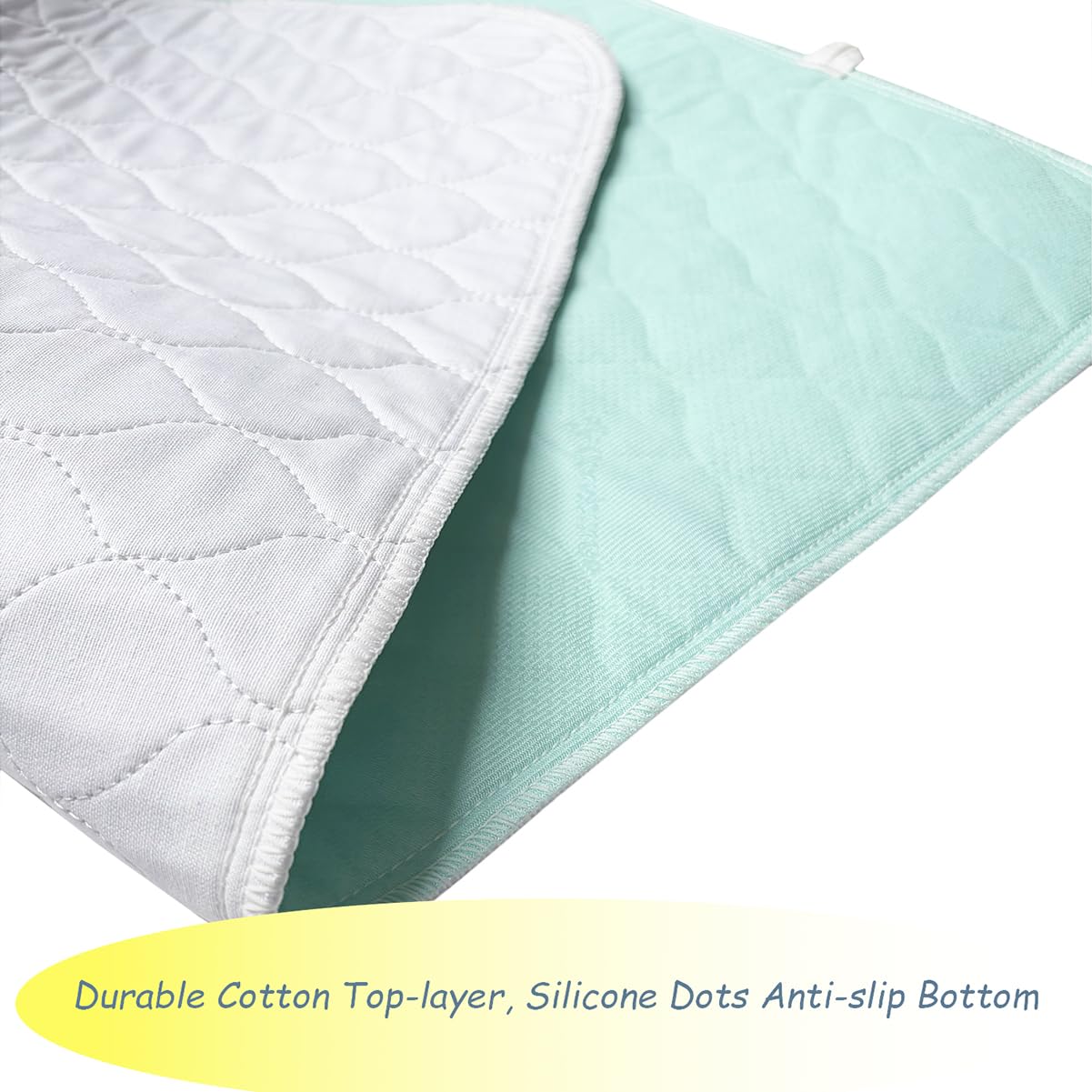 Careboree Confezione da 3 tappetini lavabili impermeabili extra assorbenti per letto per incontinenza, cuscinetti riutilizzabili per animali domestici (86,4 x 91,4 cm)