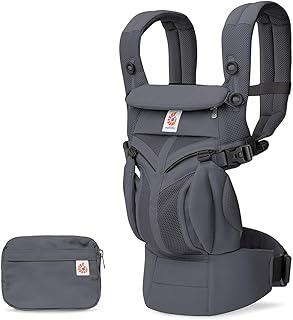 Ergobaby(エルゴベビー) OMNI Classic オムニクラシック チャコールグレー 抱っこ紐 公式 保証付き 日本正規品 新生児 48ヶ月まで 20.4kgまで ポーチ付き メッシュ 4通りの抱っこ サポート ベビーキャリア 赤ちゃん 子供 CREGBCS360MCHRGRY
