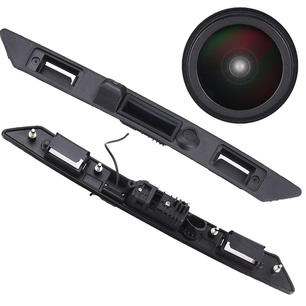 Photo 1 of 1280 * 720 Pixels HD Car Rear View Trunk Handle Camera Parking Reverse Back up Camera Replacement for Audi A3 A4 S5 S6 Q7 RS3 S3 RS4 S4 RS6 S6 A6 A6L C6 Plus RS Variants Kombi Night Vision Waterproof