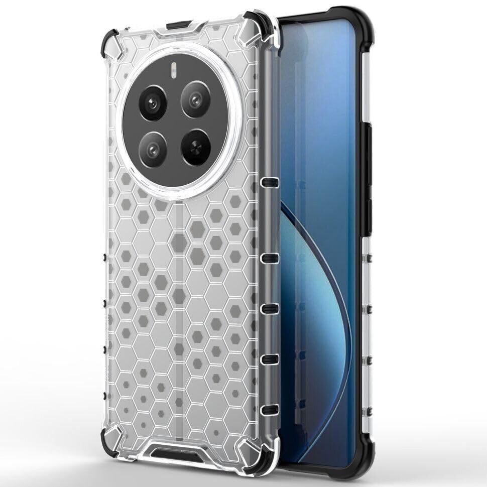 Image of Prime Retail Hard PC Back Case Cover for Realme P1 5G Anti Slip Ultra Thin Shockproof Reinforced Corners (Polycarbonate|Transparent)