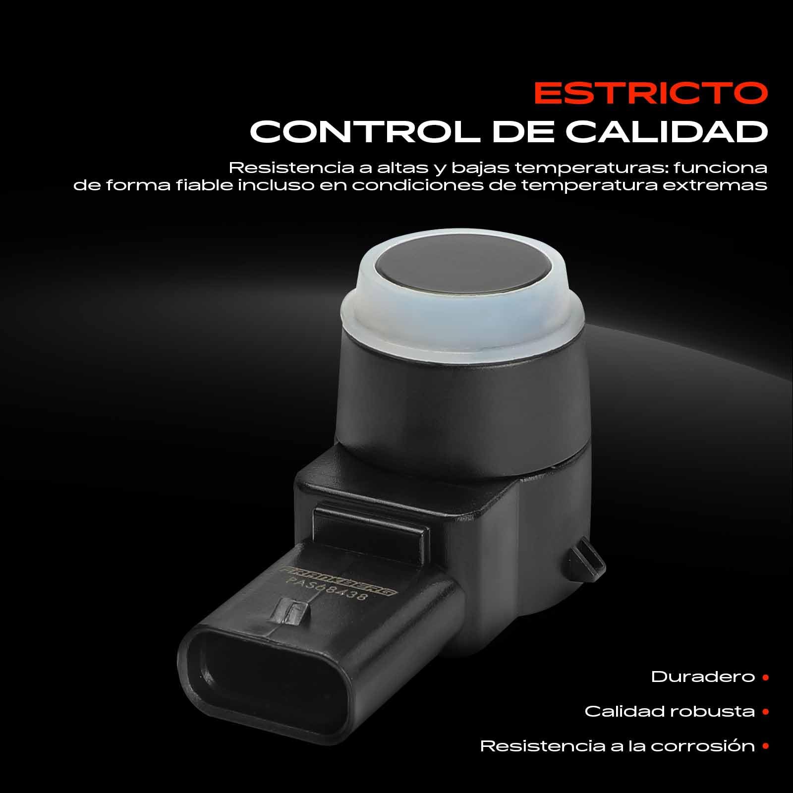 Frankberg 4x Sensor de aparcamiento PDC Delantero Compatible con 307 3A/C 1.4L-2.0L 2000-2012 308 CC 4B 1.6L 2.0L 2009-2014 308 I 4A 4C 1.4L-2.0L 2007-2014 Replace# 2125420118