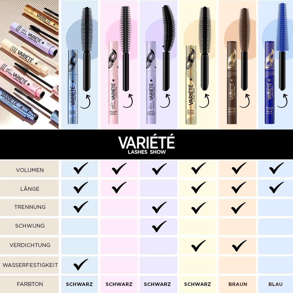 Eveline Cosmetics Variete Lashes Show Let'S Twist Kıvırıcı Maskara 10Ml