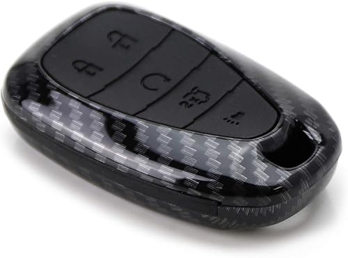 Miniatura 4 de iJDMTOY Compatible con Chevy Camaro Cruze 2016 en adelante, Malibu Sonic 2017 en adelante, diseño de impresión hidrográfica de fibra de carbono,