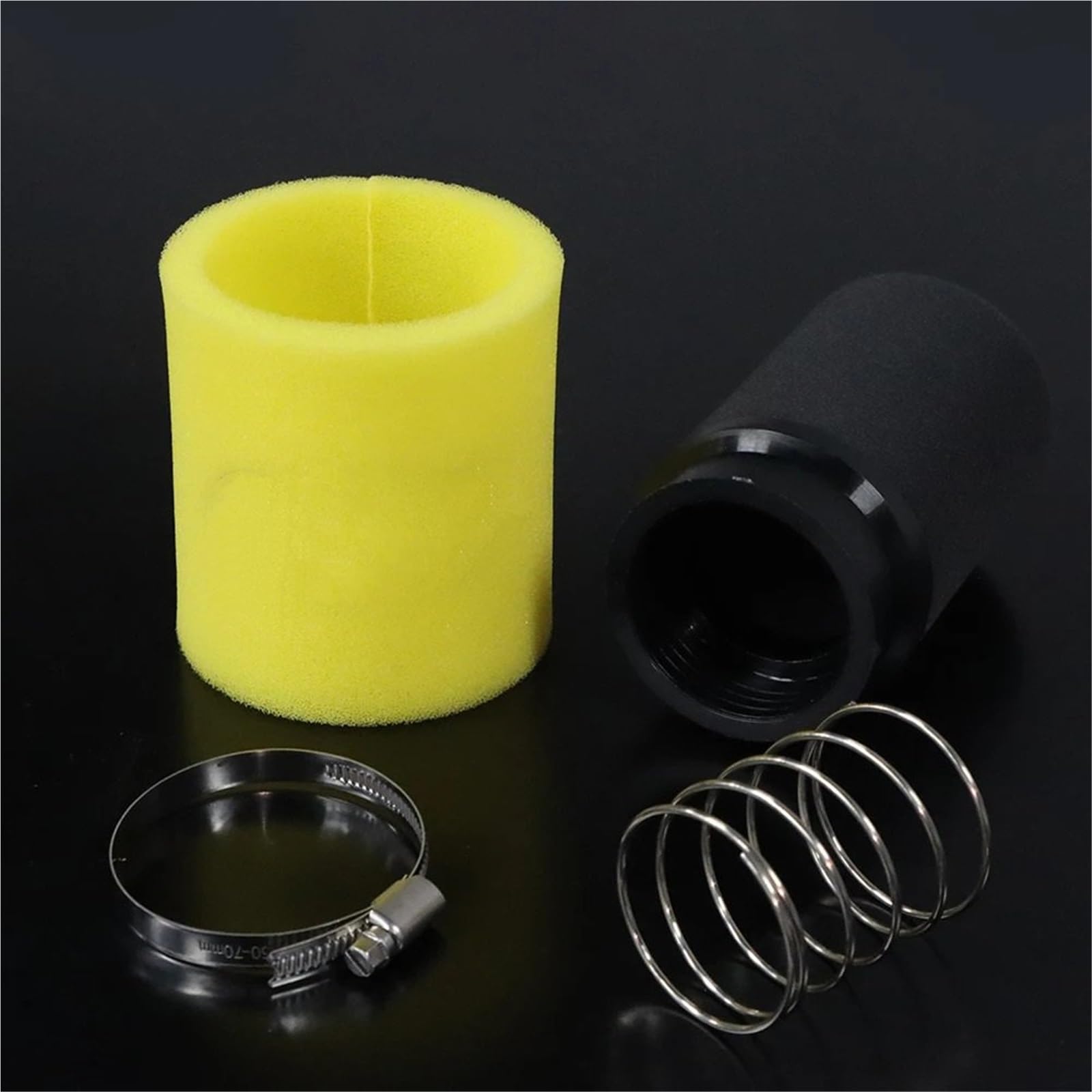 Filtro aria motocicletta Adatto per Honda Molla rimovibile 45mm 49mm 55mm Filtro aria in spugna ad alto flusso lavabile(55mm)
