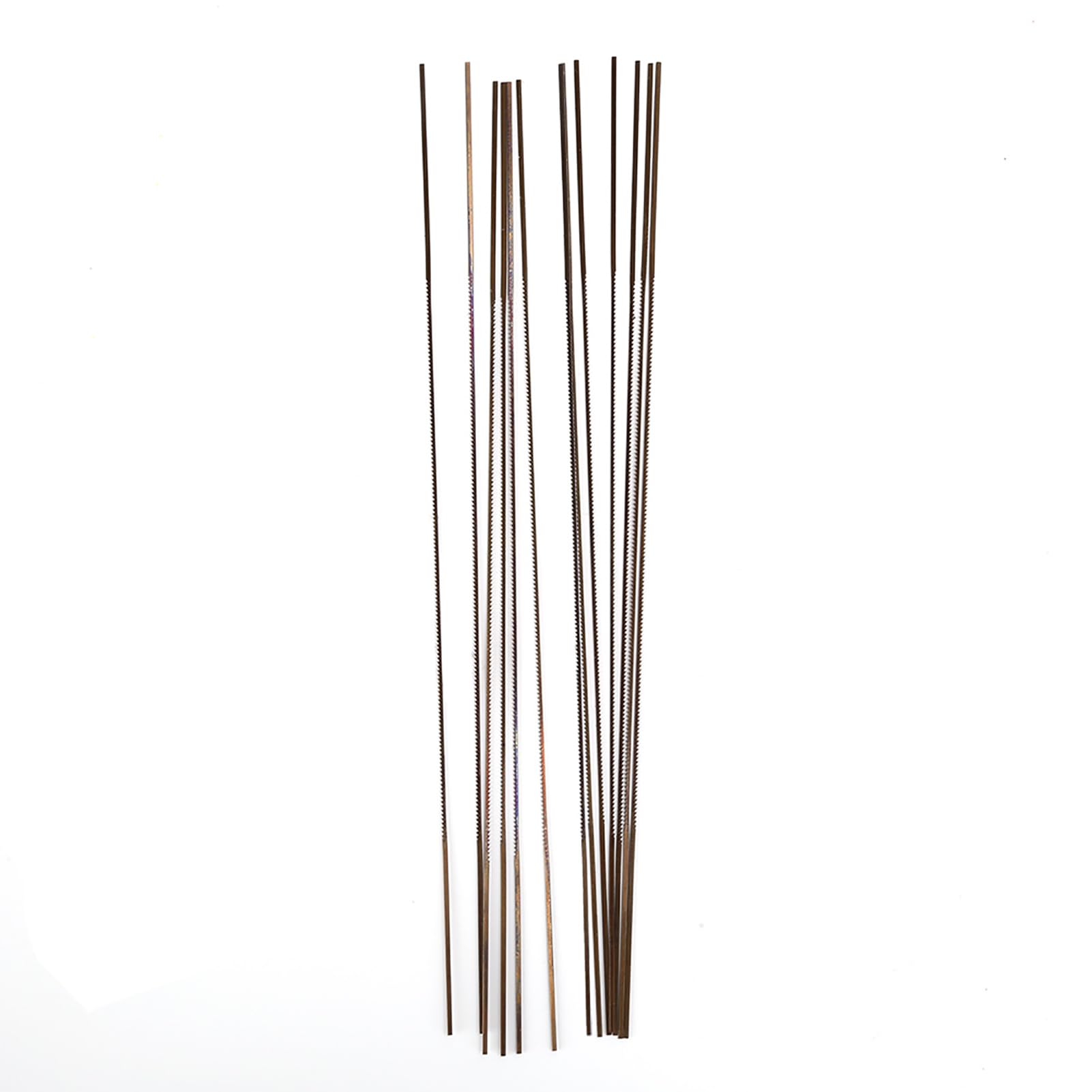 144 hojas de sierra de calar de corte fino, hojas de sierra de cera para joyería con dientes en espiral, hojas de corte de sierra de alta dureza para kit profesional de (0#)