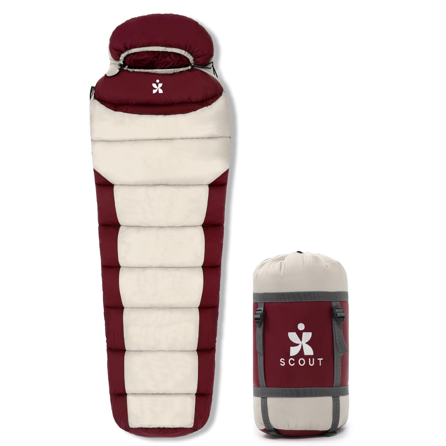 Crossroute Scout | Mummy Shape Sleeping Bag for Adults | 3°C to 10°C | Fits Users Up to 6'2" | Lightweight & Foldable 3 Season Bag | Travel Accessory for Camping, Hiking, Trekking-image-34