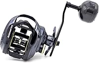 Vista 1 de Bahamut 400 Baitcaster Reels, Large Capacity for Jigging, 10+1 Stainless Steel Bearings, 35 LBs Drag, 4.5in Long Power Handle, Carbon Fiber Frame