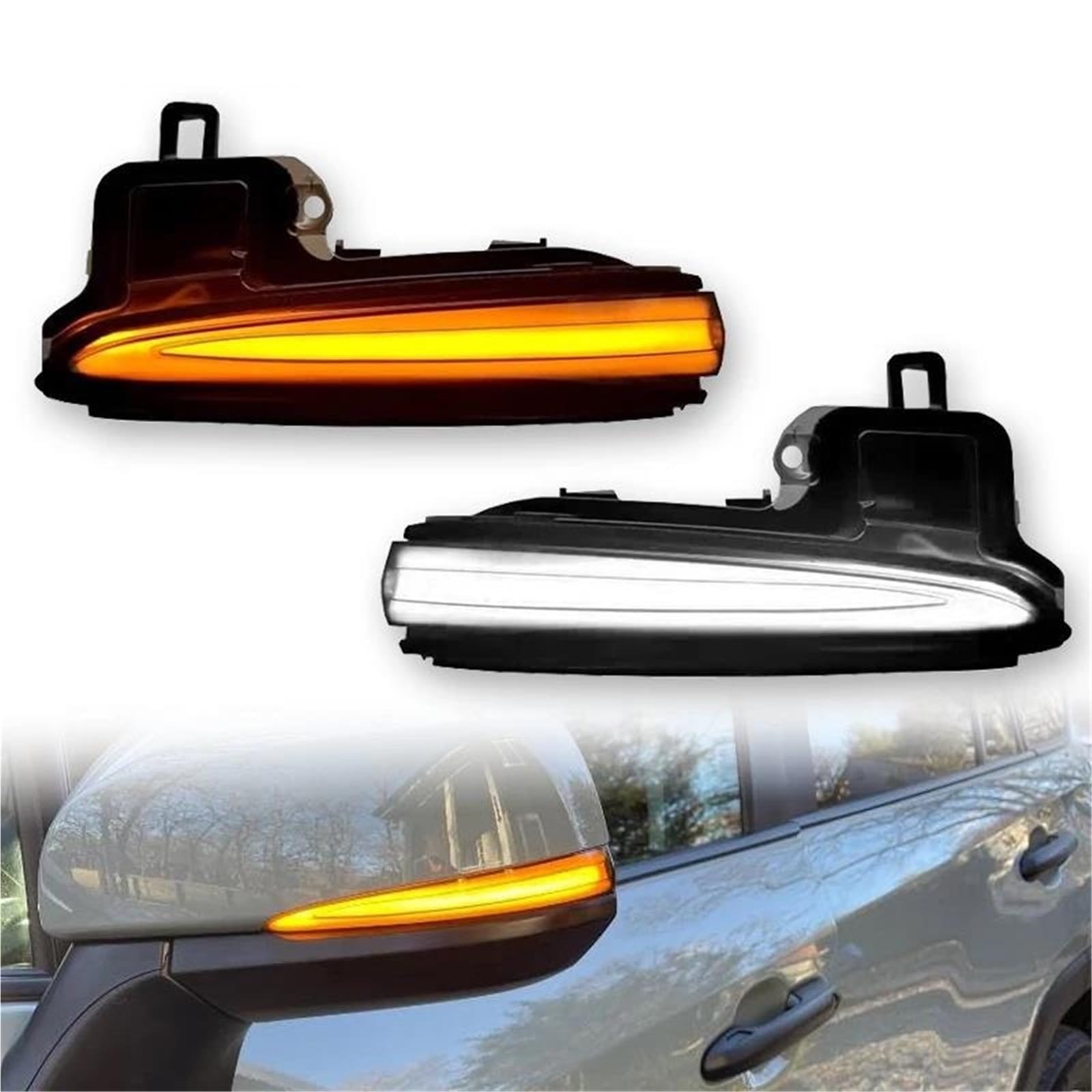 Freccia Dinamica Per Lexus Per LM 2019-2021 Luce Di Direzione Dinamica Luce Di Posizione Specchietto Laterale Luce Sequenziale DRL(Clear Lens)