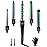 5 in 1 Curling Wand Set: Ohuhu Curling Iron Wand 5Pcs 0.35 to 1.25 Inch Interchangeable Ceramic Barrel Heat Protective Glove 2 Clips Dual Voltage Hair Curler Girls Women Mother Christmas Gift Rainbow
