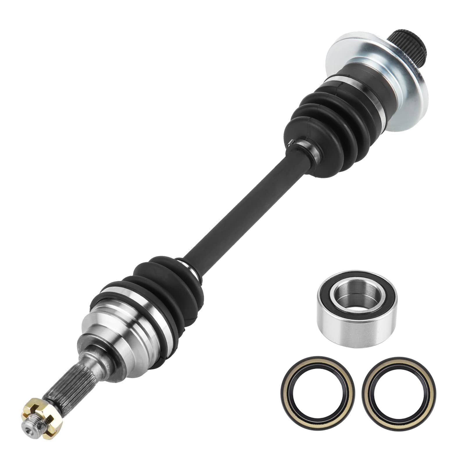 rear left or right cv axle & wheel bearing kit for suzuki king quad 450 4x4 2007-2010, for king quad 500 2011-2022, for king quad 700 4x4 2006-2007, for king quad 750 4x4 2008-2022