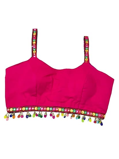 Rayon New Kodi with siroski Work Round Neck alterable Women Blouse, Pack of 1 Rayon New KODI Blouse 40