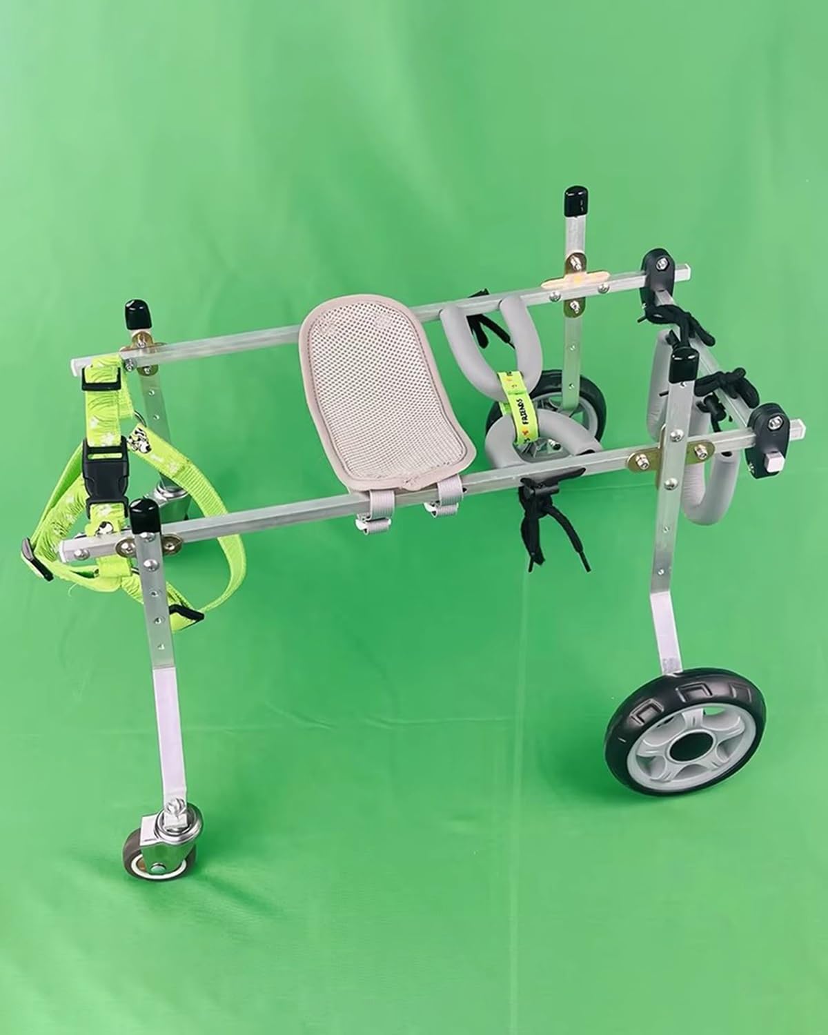 Metalowy wózek rehabilitacyjny dla małych zwierząt, wózków inwalidzkich do ćwiczeń niepełnosprawnych(Size XS)