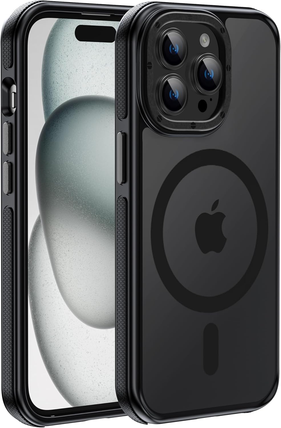 Yzoiko Strong Magnetic case for iPhone 14 pro max [5X Military-Grade Shockproof for iPhone 14 pro max Phone case] Compatible with MagSafe Shockproof Slim Thin Cover 6.7 inch, Black Bumper Case