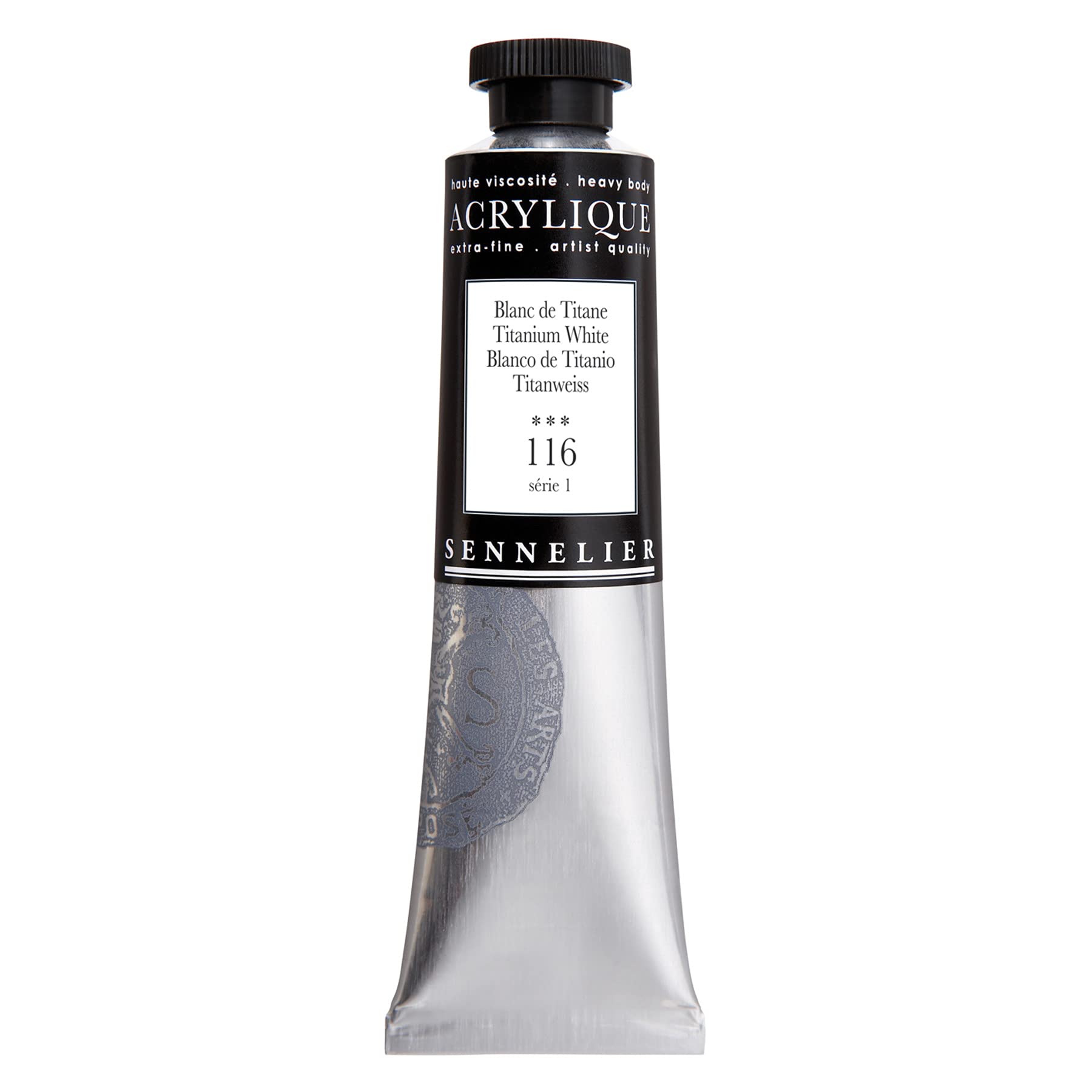 Sennelier Extra-Fine Artists' Acrylic, 60ml, Titanium White S1, 2.02 Fl Oz (Pack of 1)