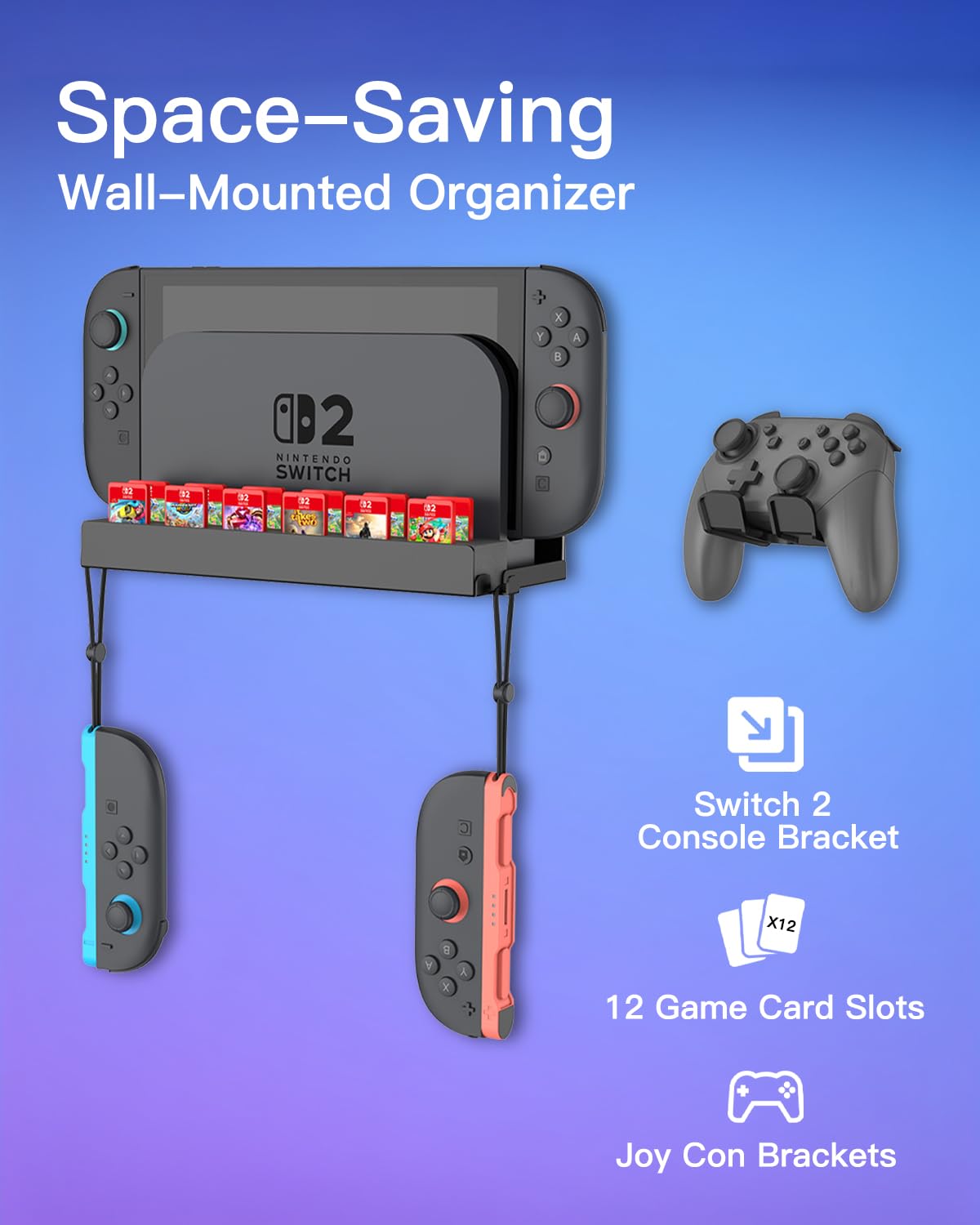 Fintie Uchwyt ścienny do Nintendo Switch 2