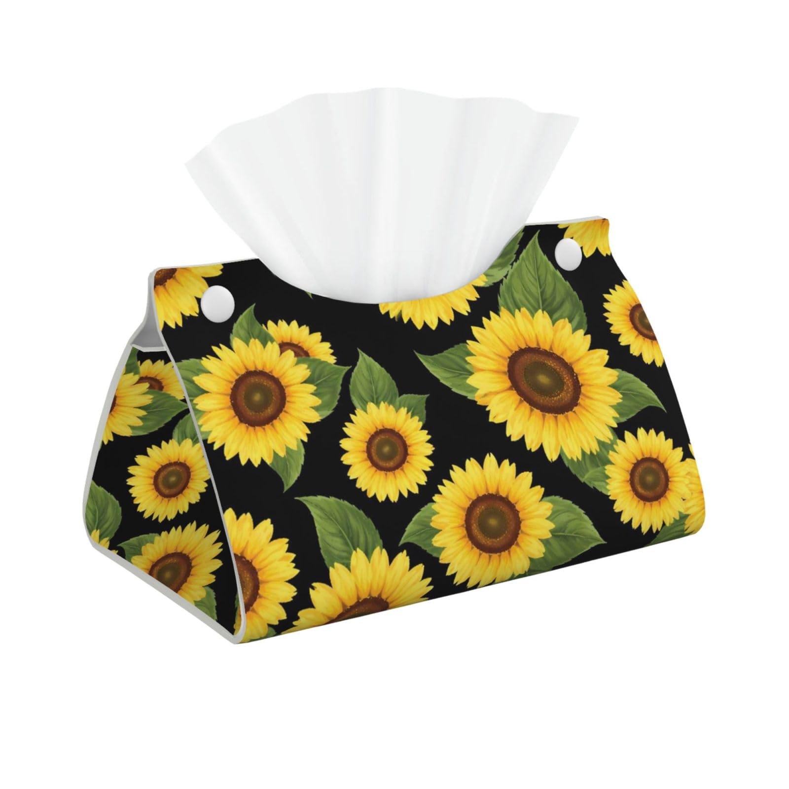 Floral Sunflower Long Tissue Box Cover Holder Home Decor Aesthetic 7.87'' x 5.12'' x 0.98''