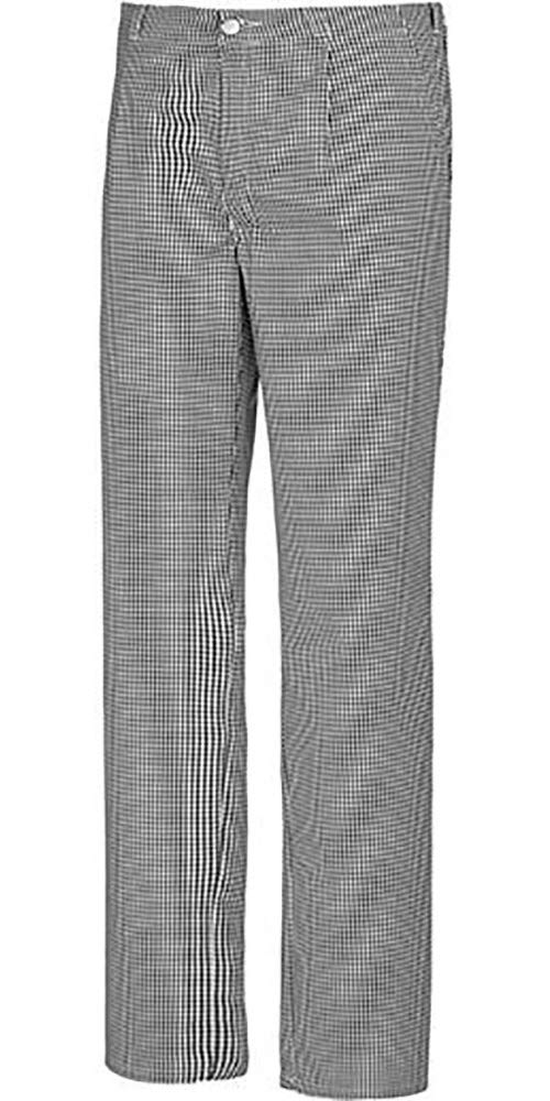 BP 1353-910-33-54, Chef's/baker's trousers, with pleats and pockets 220,00 g/m², Pure cotton black-white check pattern, 37/38