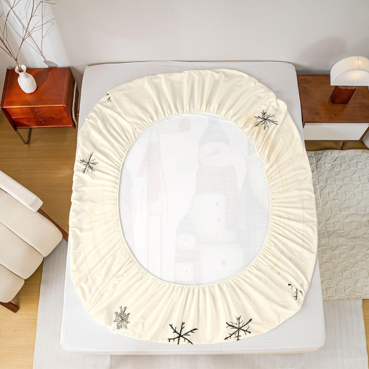Erosebridal Christmas Gnome Bed Sheets Set Full image 4