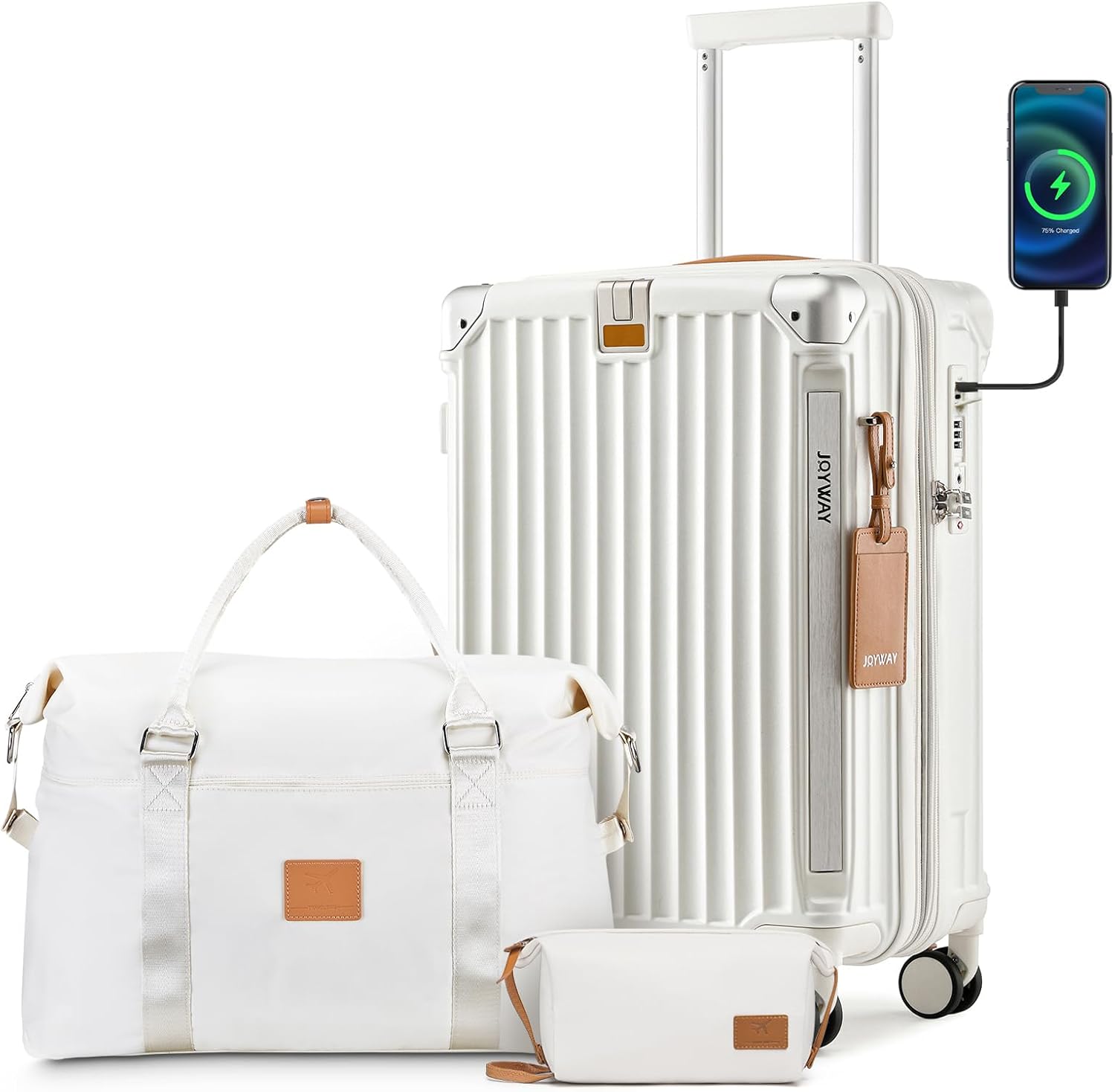 Joyway 20in Carry On Luggage with Cup Holder