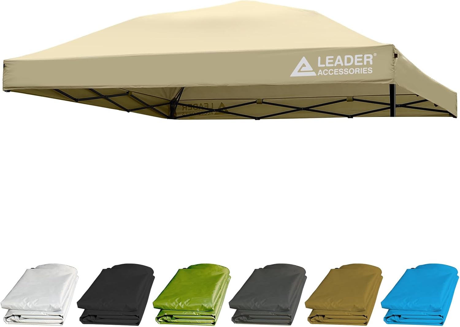 Leader Accessories Replacement Top Cover for 10' X 10' Straight Leg Pop Up Canopy Tent - Beige