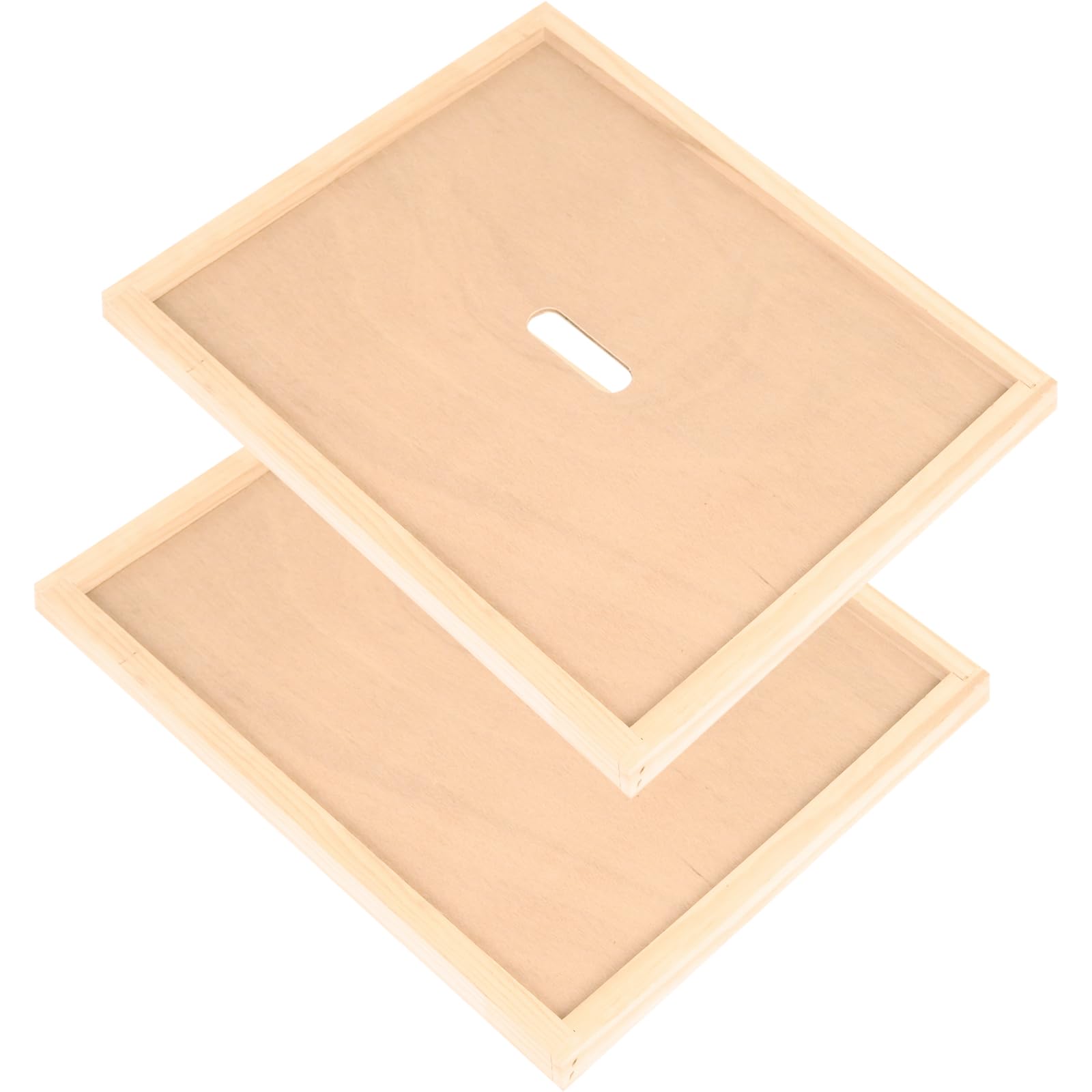 Photo 1 of 2 Pcs Beehive Inner Cover for 8 Frame Bee Hive Inner Cover Bee Hive Box Cover Beehive Insulation Ventilation Inner Covers for Beekeeping Tool