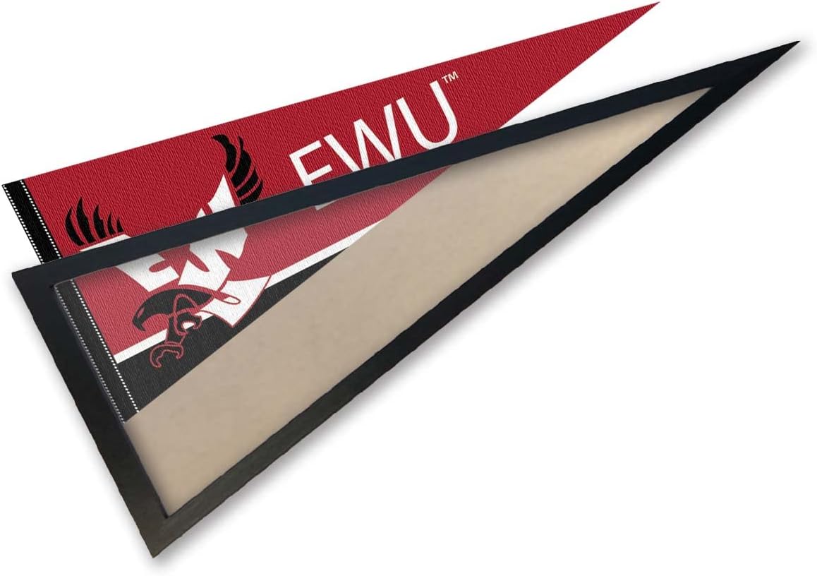 College Flags & Banners Co. Eastern Washington University Pennant and Wood Pennant Frame